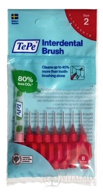 TePe mezizubní kartáčky 0,5 mm (červené) 1x8 ks