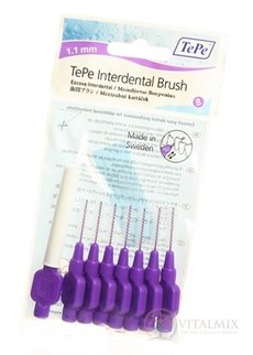 TePe mezizubní kartáčky 1,1 mm (fialové) 1x8 ks