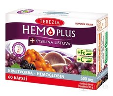 TEREZIA HEMOPLUS + KYSELINA LISTOVÁ cps 50 + 10 zdarma (60 ks)