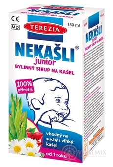 TEREZIA nekašle JUNIOR bylinný sirup na kašel 1x150 ml