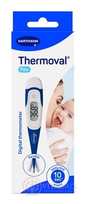 Thermoval flex digitální teploměr se zvukovým alarmem horečky a flexibilní špičkou 1x1 ks