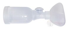 TipsHaler-HospitHal Inhalační komora pro tlak. dávkovací inhalátor, s dětskou maskou (dělená, OrHal s přepážkou), od 1 do 6 let, 1x1 ks