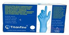 Titanfine Nitrilové vyšetřovací rukavice velikost M, bez pudru, 1x100 ks