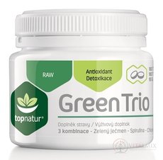 topnatur GREEN TRIO tbl (spirulina, chlorella, zelený ječmen) 1x180 ks