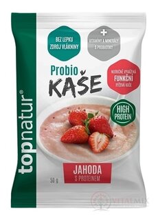 topnatur Probio KAŠE Jahoda s proteinem instantní funkční rýžová kaše 1x50 g
