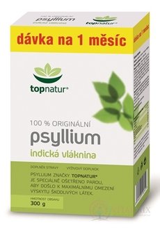 topnatur PSYLLIUM VLÁKNINA krabice prášek, (dávka na 1 měsíc), 1x300 g