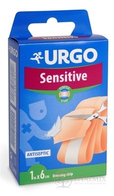 URGO Sensitive Stretch náplast na citlivou pokožku, 1m x 6cm, 1x1 ks