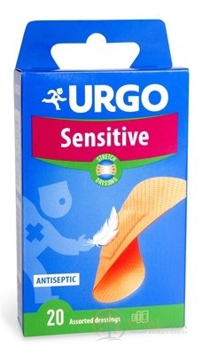 URGO Sensitive Stretch náplast na citlivou pokožku, 3 velikosti, 1x20 ks