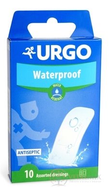URGO Waterproof voděodolná náplast průhledná, 2 velikosti, 1x10 ks