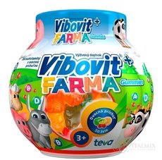 VIBOVIT + FARMA Gummies (inov.2018) želé s ovocnou příchutí 1x50 ks