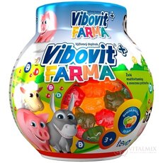 VIBOVIT+ FARMA želé multivitamíny s ovocnou příchutí (inov. 2024) 1x200 g