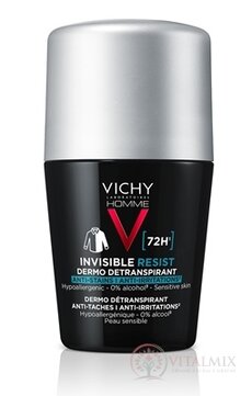 VICHY HOMME INVISIBLE RESIST DETRANSPIRANT 72H detranspirant proti zápachu, roll-on 1x50 ml