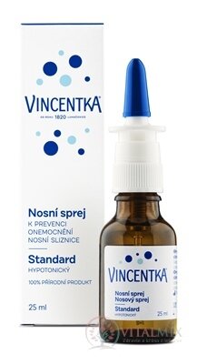 VINCENTKA nosní sprej STANDARD hypotonický 1x25 ml