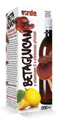 Virde Betaglucan s vitaminem C s citrónovou příchutí 1x200 ml