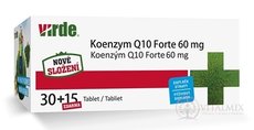 Virde KOENZYM Q10 Forte 60 mg tbl 30 + 15 zdarma (45 ks)