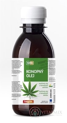 Virde KONOPNÝ OLEJ rostlinný olej z konopných semen 1x200 ml