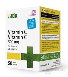 Virde VITAMIN C 500 MG SE ŠIPKAMI tbl 1x50 ks