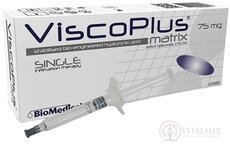 ViscoPlus Matrix 2,5% hyaluronát sodný v injekční stříkačce, viskoelastický intraartikulární roztok 1x3 ml
