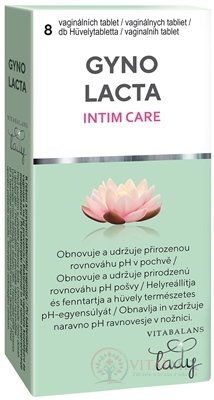 Vitabalans GYNOLACTA INTIM CARE vaginální tablety 1x8 ks