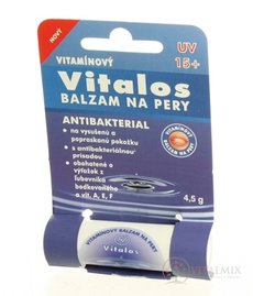 VITALOS Balzám na rty antibakterial SPF 15 vitamínový 1x1 ks