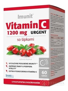 Imunit Vitamin C 1200 mg URGENT tbl s postupným uvolňováním 1x60 ks