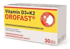 Vitamin D3 + K2 OROFAST tablety dispergovatelné v ústech 1x30 ks