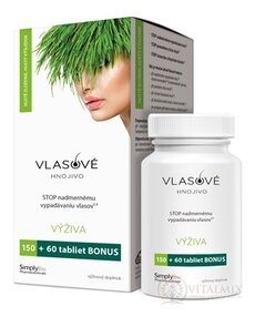 Vlasové hnojivo tbl 150+60 zdarma (210 ks)