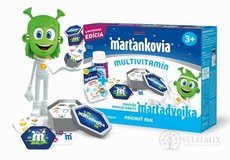 WALMARK Marťánci MULTIVITAMIN MIX PROMO 2021 tbl Gummi podzim - zima 50 ks + tbl cucavé s Imunactiv 50 ks + dárek hrací karty, 1x1 set