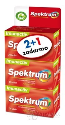 WALMARK SPEKTRUM Imunactiv NEW tbl (inov.2021) (2 + 1 zdarma) 3x30 ks (90ks) 1x1 set