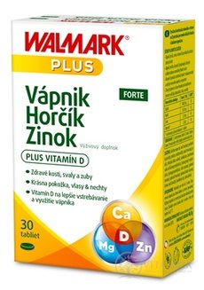 WALMARK Vápník Hořčík Zinek FORTE tbl (inov.2019) 1x30 ks