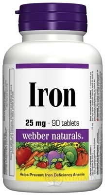 Webber Naturals Železo 25 mg cps 1x90 ks