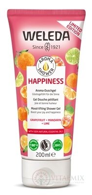 WELEDA Aroma shower HAPPINESS sprchový gel (grapefruit, mandarin, lime) 1x200 ml