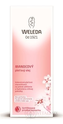 WELEDA MANDLOVÝ pleťový olej jemné odlíčení a hydratace citlivé pokožky (inov.2018) 1x50 ml