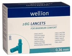 Wellion LANCETS 28G - Lanceta sterilní průměr 0,36 mm (WELL208) 1x200 ks