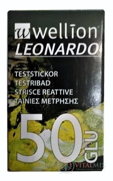 Wellion LEONARDO GLU Proužky testovací (1 balení) 1x50 ks