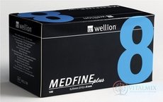 Wellion MEDFINE plus Penneedles 8 mm jehla na aplikaci inzulínu pomocí pera 1x100 ks