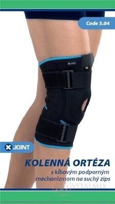 X-JOINT 504 Ortéza kolenní velikost M (34-37 cm) s kloubovým podpůrným mechanismem na suchý zip 1x1 ks