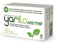 YARILO 400 THF tbl aktivní forma kyseliny listové 1x30 ks
