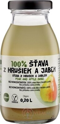 zdravě 100% ŠŤÁVA Z HRUŠEK A JABEL 1x200 ml