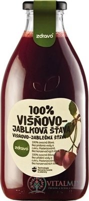 zdravě 100% višňový-JABLEČNÁ ŠŤÁVA 1x0,75 l