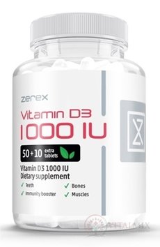 Zerex Vitamin D 1000 IU tbl 1x60 ks