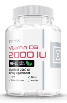 Zerex Vitamin D 2000 IU tbl 1x60 ks