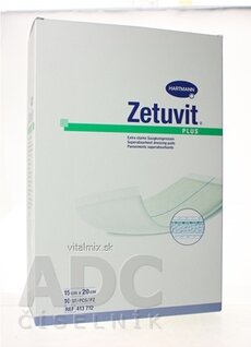 Zetuvit Plus kompres nasákavý sterilní (15x20 cm) 1x10 ks