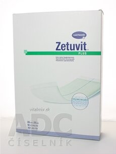 Zetuvit Plus kompres nasákavý sterilní (20x25 cm) 1x10 ks
