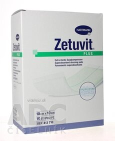 Zetuvit Plus kompres nasákavý sterilní (10x10 cm) 1x10 ks