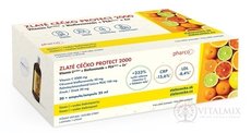 ZLATÉ CÉČKO PROTECT 2000 ampule (vitamin C + bioflavonoidy + PEA + zinek) s příchutí 20x25 ml (500 ml)