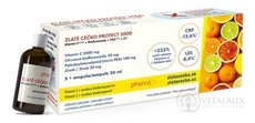 ZLATÉ CÉČKO PROTECT 2000 ampule (vitamín C + bioflavonoidy + PEA + zinek) s příchutí 5x25 ml (125 ml)