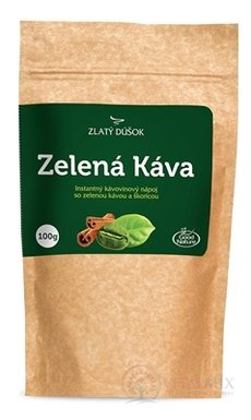 Zlatý Doušek Zelená Káva instantní kávovinový nápoj se skořicí 1x100 g