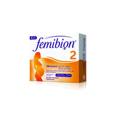 Femibion 2 Těhotenství tbl 28 + cps 28 (kys. Listová + vitamíny, minerály + DHA) 1x56 ks