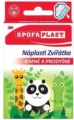 3M Spofaplast č.114 Náplasti ZVÍŘÁTKA dětské, 2 velikosti, 1x20 ks